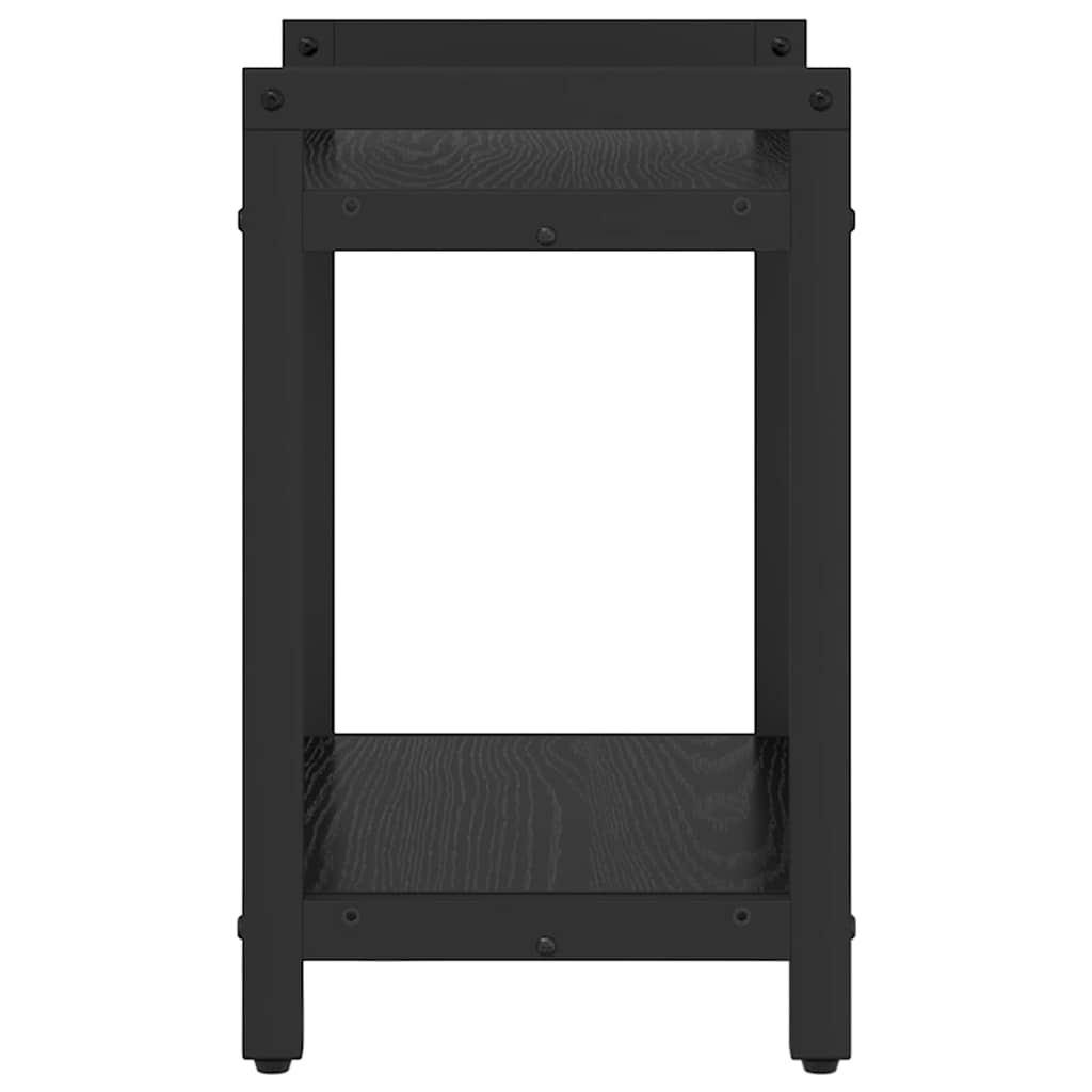 Ράφι Βιβλίων Μαύρη Οξυά 40 x 30 x 50 cm Επεξεργασμένο ξύλο