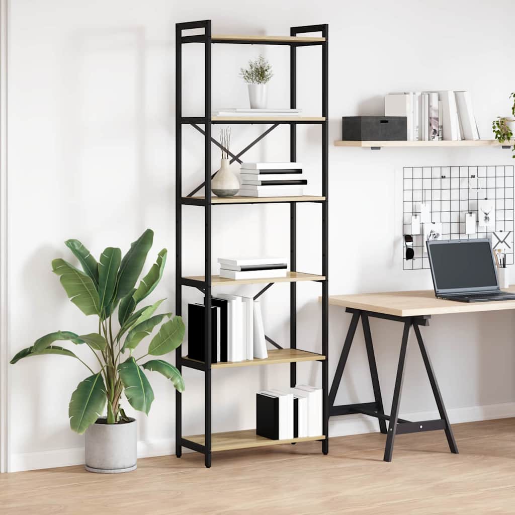 Ράφι Βιβλίων Δρύς Sonoma 40 x 30 x 85 εκ Επεξεργασμένο ξύλο - Pakobazaar