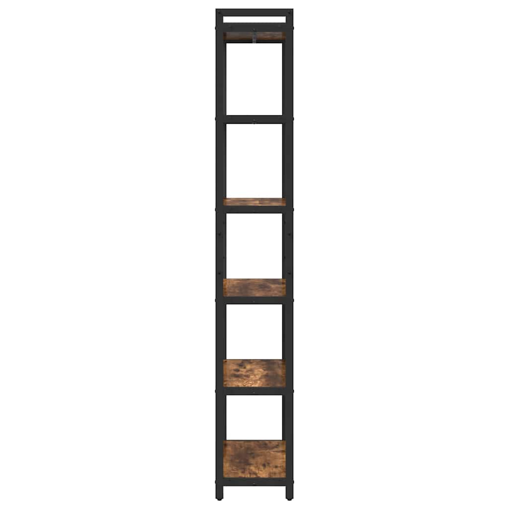 Ράφι Βιβλίων Καπνιστό Δρύς 60 x 30 x 189,5 εκ