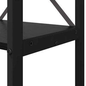 Ράφι Βιβλίων 60 x 30 x 155 εκ Επεξεργασμένο Ξύλο Μαύρη Οξυά