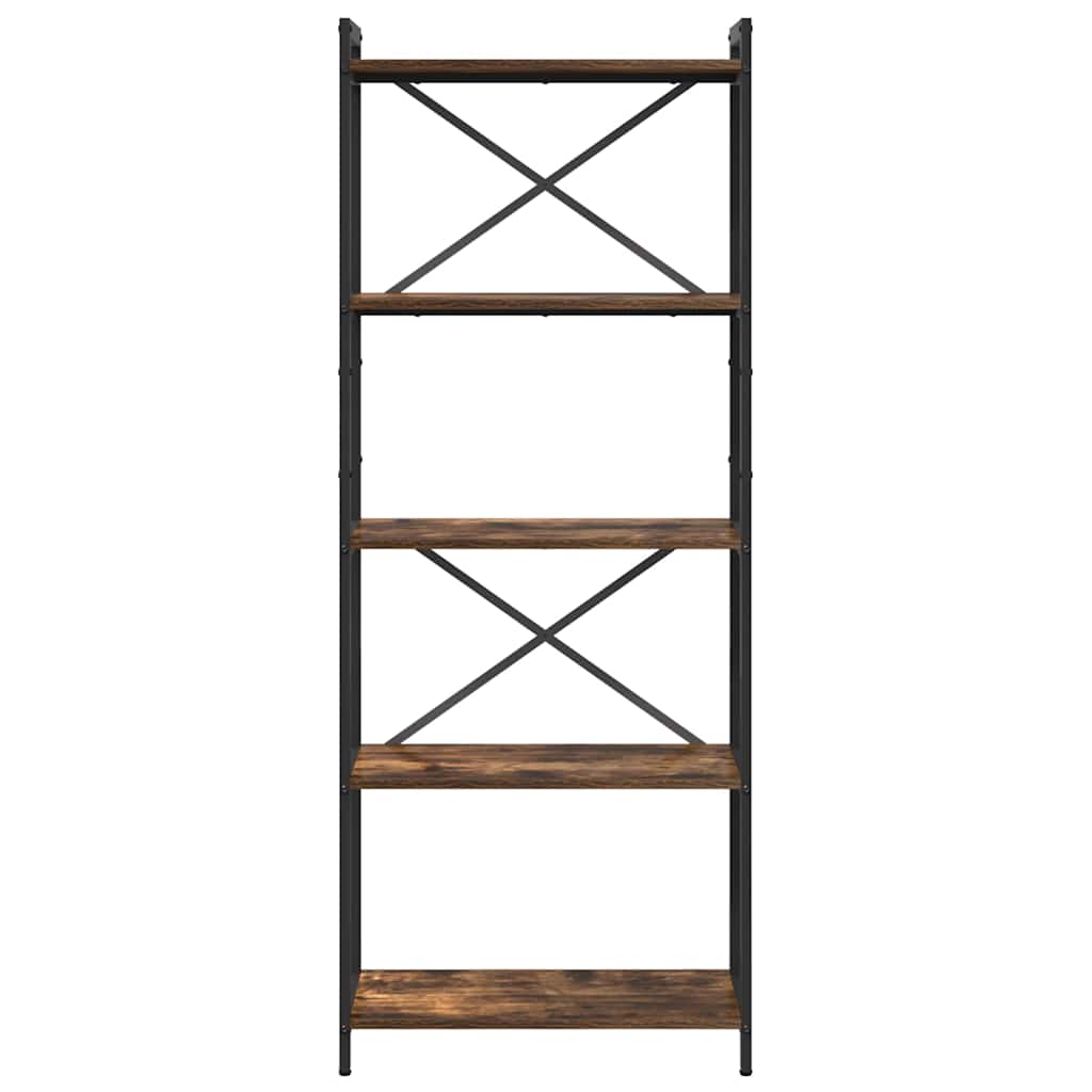 Ράφι Βιβλίων Καπνιστό Δρύς 60 x 30 x 155 εκ Επεξεργασμένο ξύλο - Pakobazaar