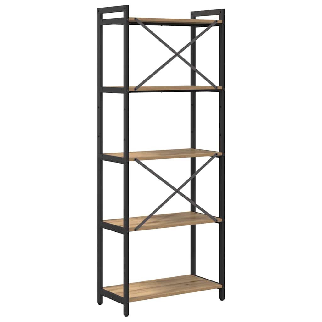 Ράφι Βιβλίων Artisan Oak 60 x 30 x 155 εκ Επεξεργασμένο ξύλο