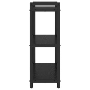 Ράφι Βιβλίων 60 x 30 x 85 cm Επεξεργασμένο Ξύλο Μαύρη Οξυά
