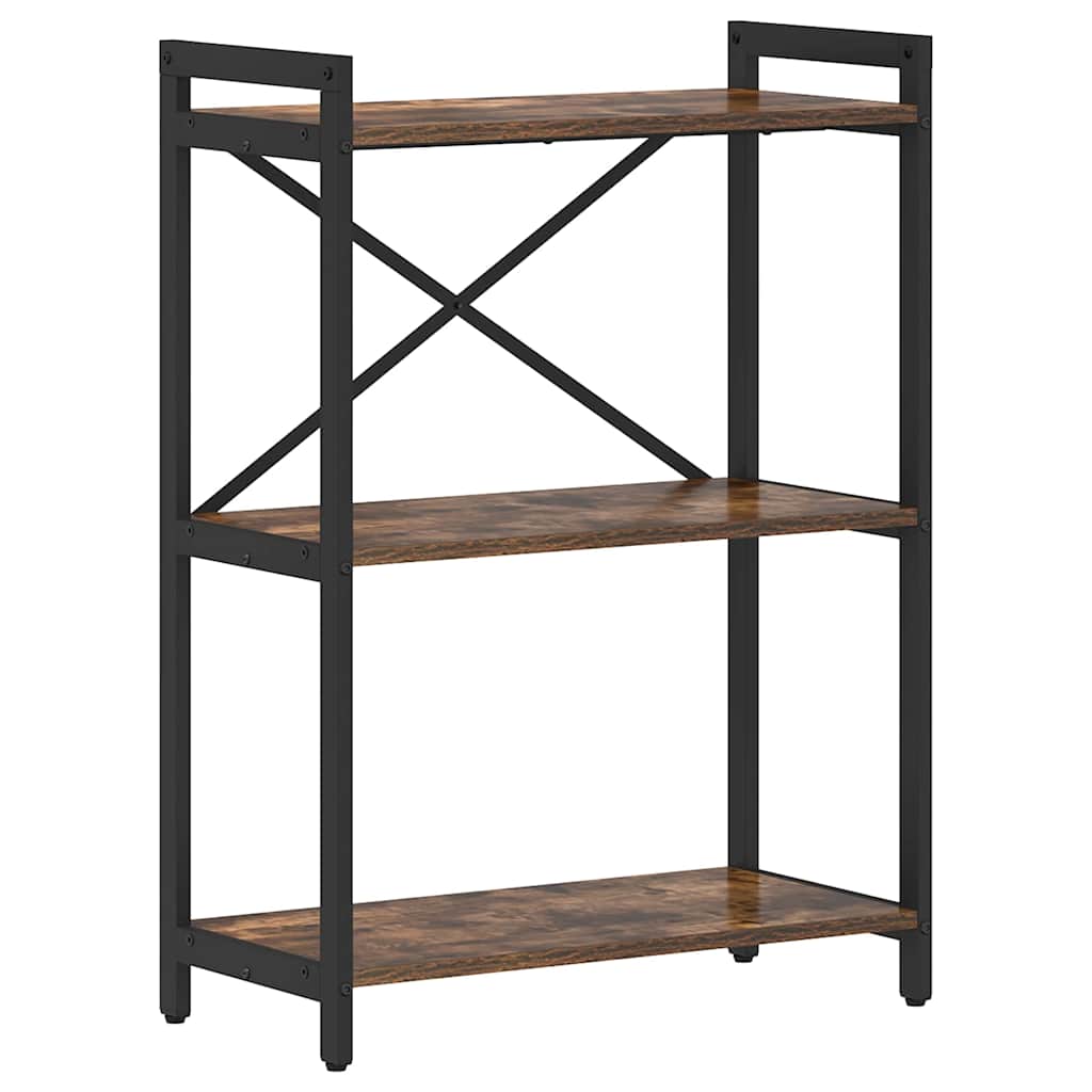Ράφι Βιβλίων 60 x 30 x 85 cm Επεξεργασμένο Ξύλο Καπνιστό Δρύς