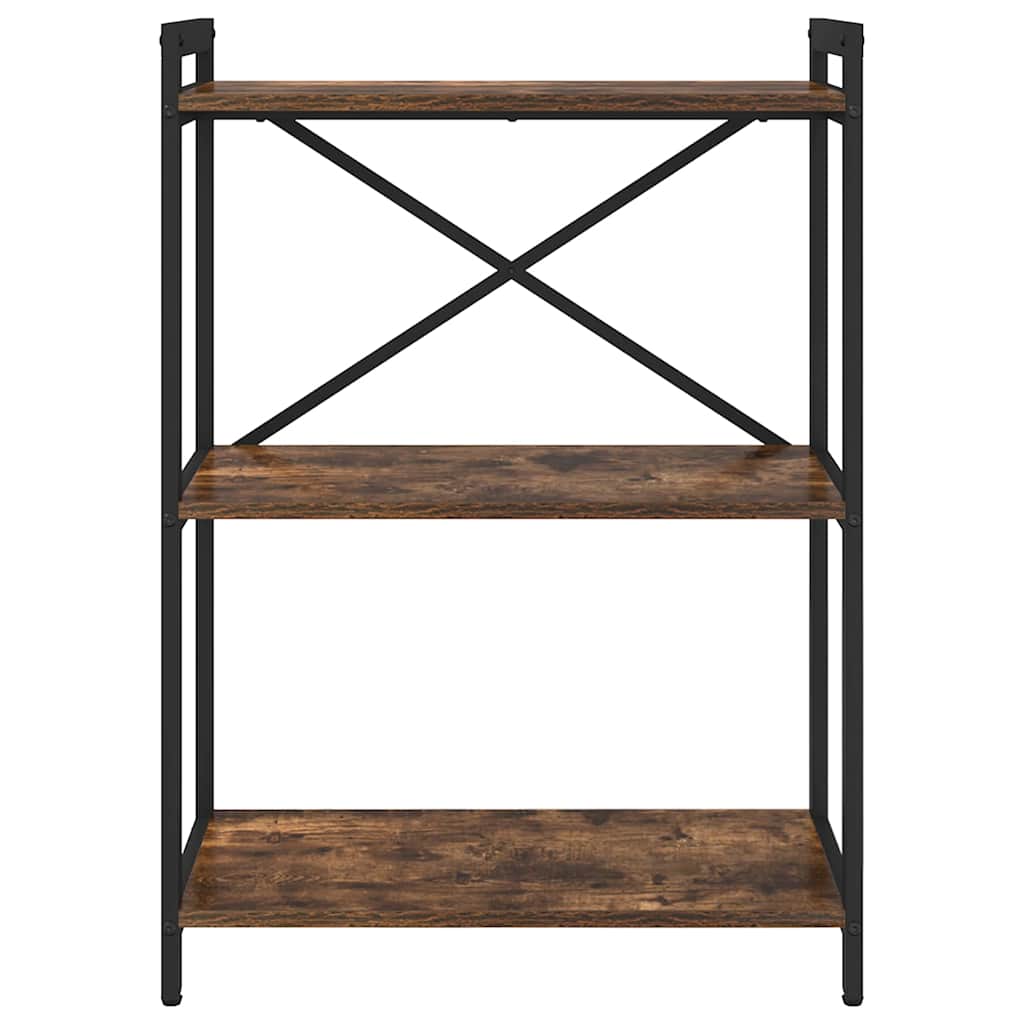 Ράφι Βιβλίων 60 x 30 x 85 cm Επεξεργασμένο Ξύλο Καπνιστό Δρύς