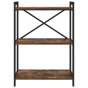 Ράφι Βιβλίων 60 x 30 x 85 cm Επεξεργασμένο Ξύλο Καπνιστό Δρύς