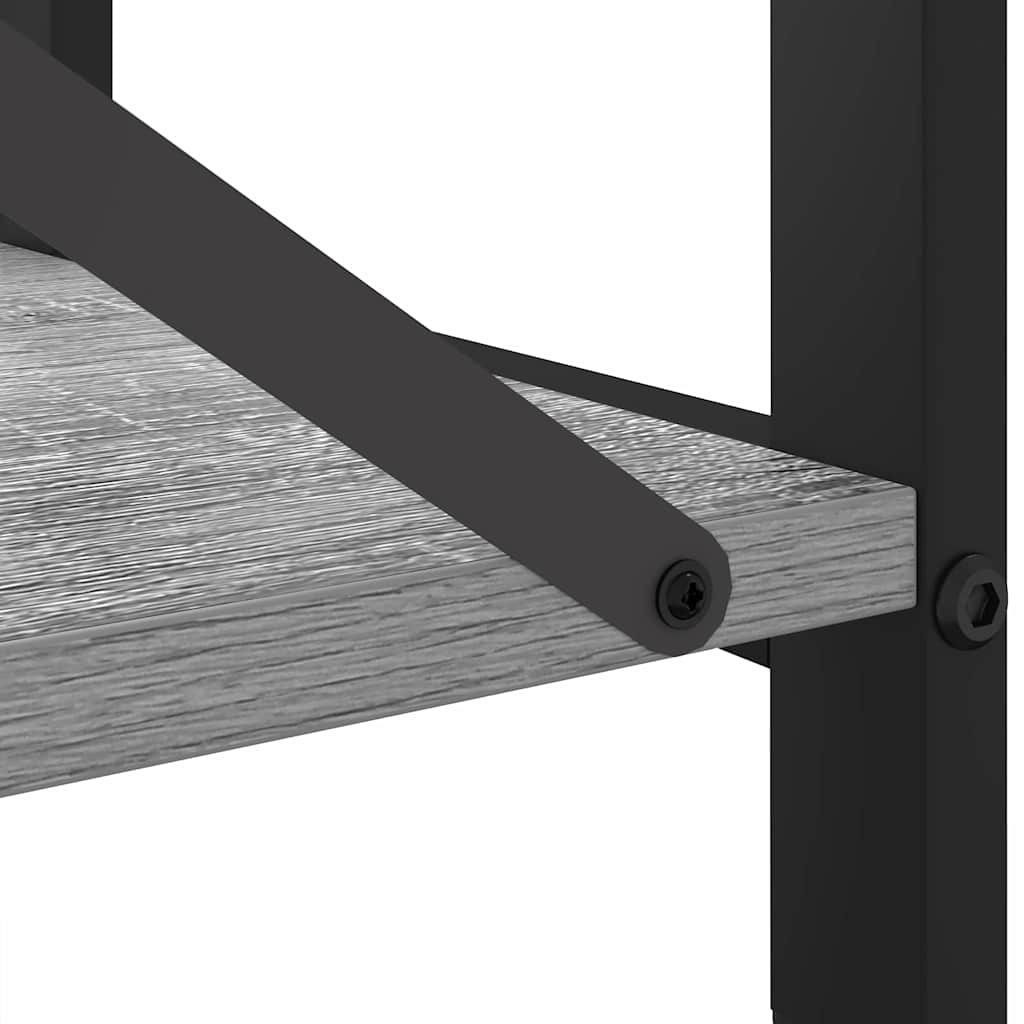 Ράφι Βιβλίων Γκρι sonoma 60 x 30 x 85 cm Επεξεργασμένο ξύλο