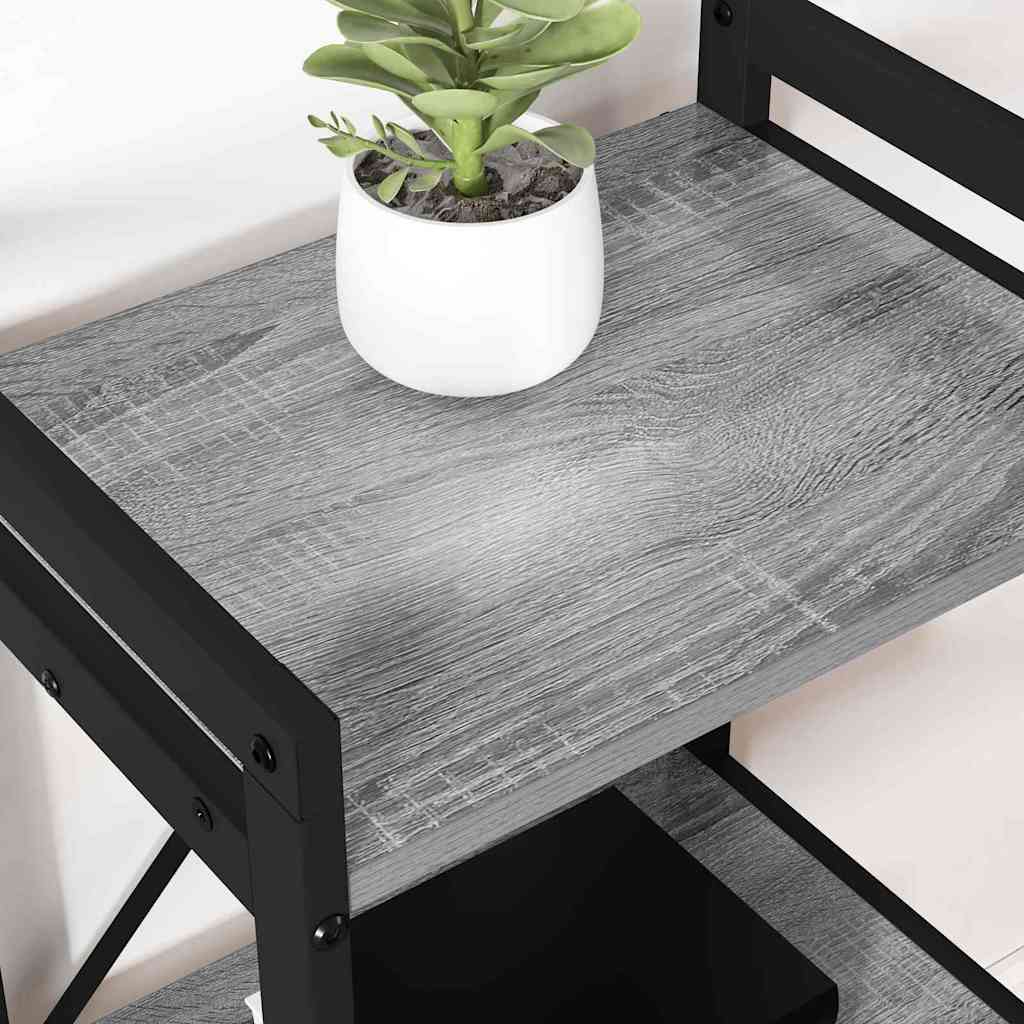 Ράφι Βιβλίων Γκρι sonoma 60 x 30 x 85 cm Επεξεργασμένο ξύλο