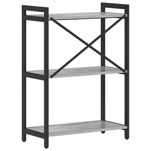 Ράφι Βιβλίων 60 x 30 x 85 cm Επεξεργασμένο Ξύλο Γκρι sonoma