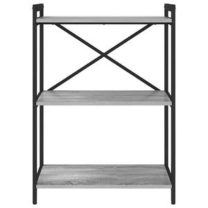 Ράφι Βιβλίων 60 x 30 x 85 cm Επεξεργασμένο Ξύλο Γκρι sonoma