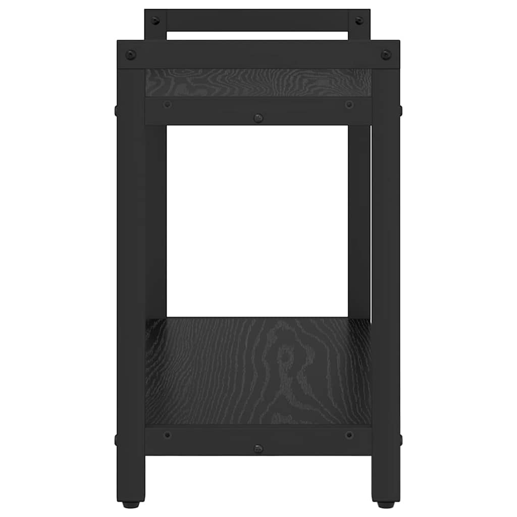 Ράφι Βιβλίων Μαύρη Οξυά 60 x 30 x 50 εκ. Επεξεργασμένο ξύλο