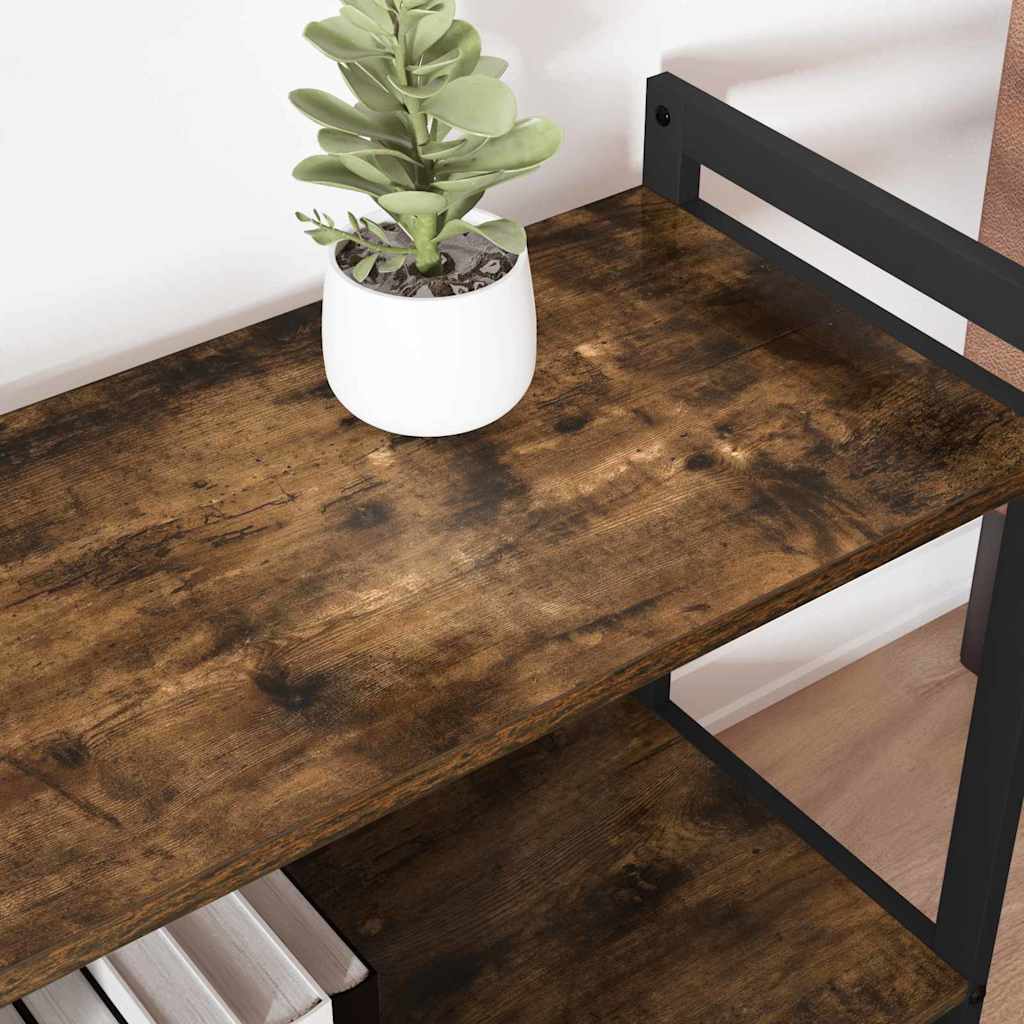 Ράφι Βιβλίων Καπνιστό Δρύς 60 x 30 x 50 εκ. Επεξεργασμένο ξύλο