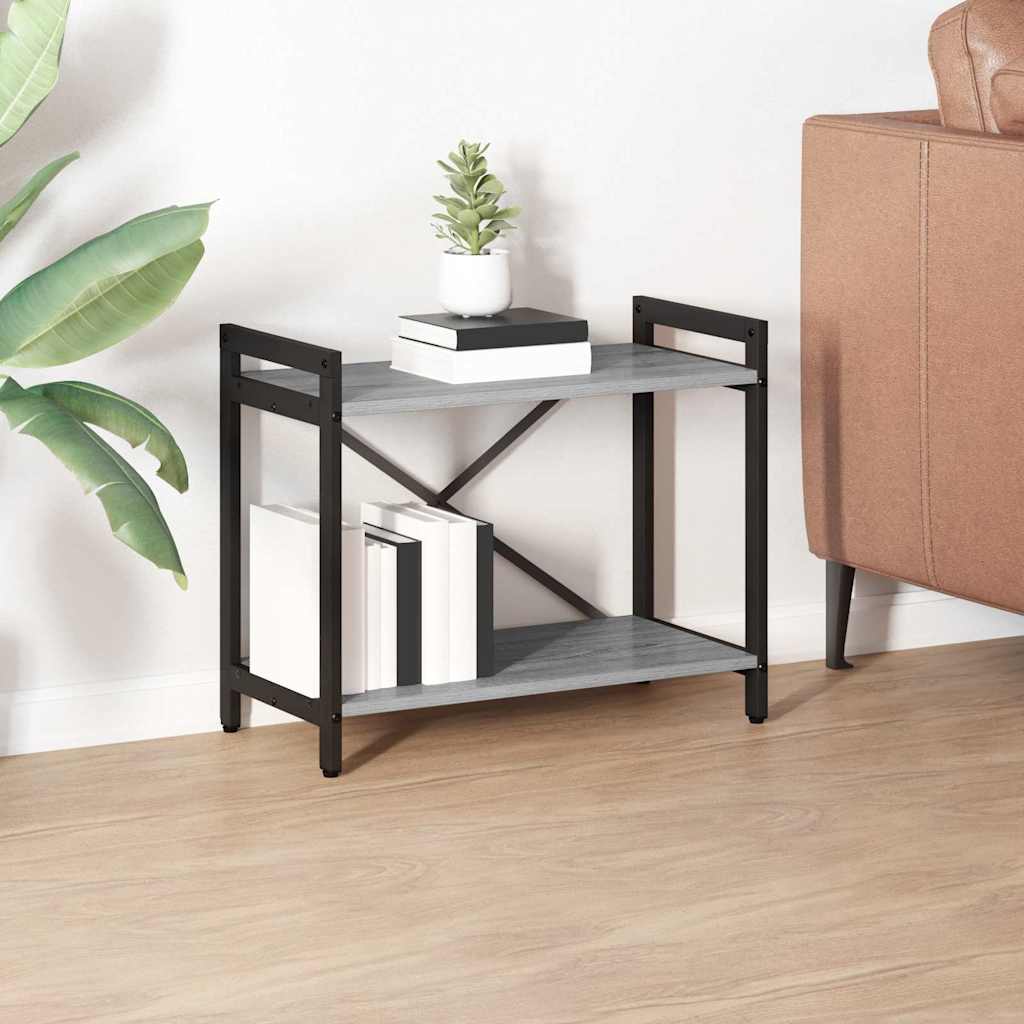 Ράφι Βιβλίων Γκρι sonoma 60 x 30 x 50 εκ. Επεξεργασμένο ξύλο