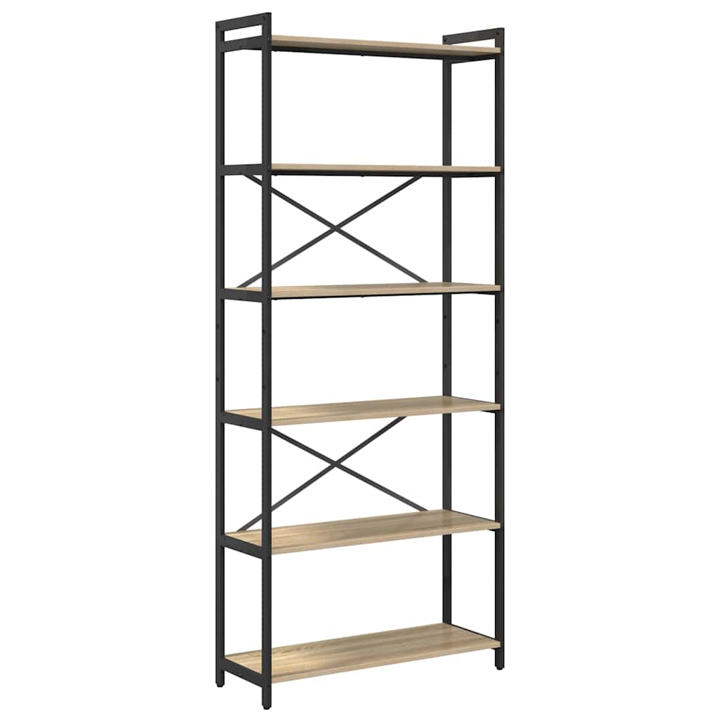 Ράφι Βιβλίων Δρύς Sonoma 80 x 30 x 189,5 εκ Επεξεργασμένο ξύλο