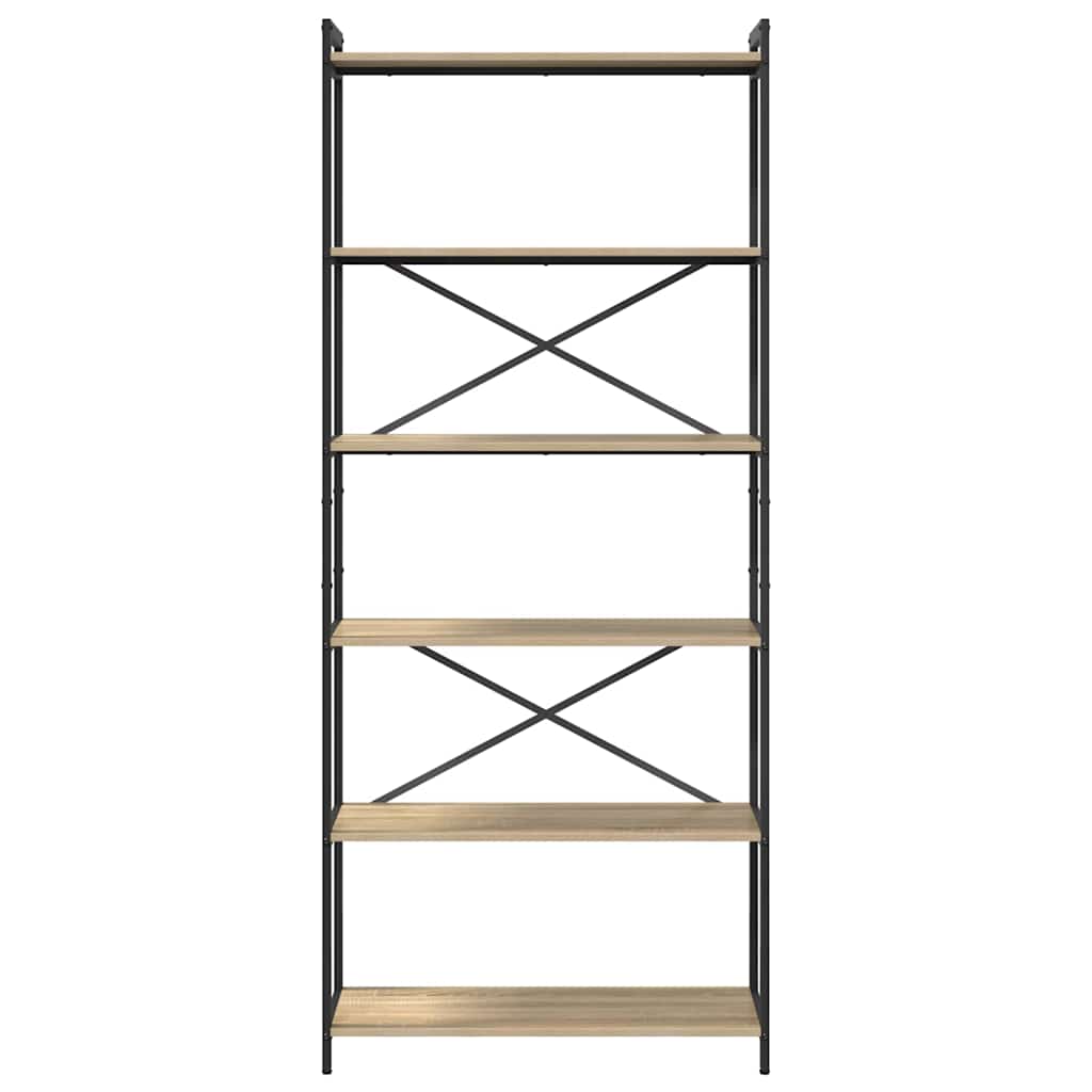 Ράφι Βιβλίων Δρύς Sonoma 80 x 30 x 189,5 εκ Επεξεργασμένο ξύλο