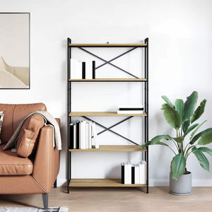 Ράφι Βιβλίων Artisan Oak 80 x 30 x 155 εκ Επεξεργασμένο ξύλο - Pakobazaar