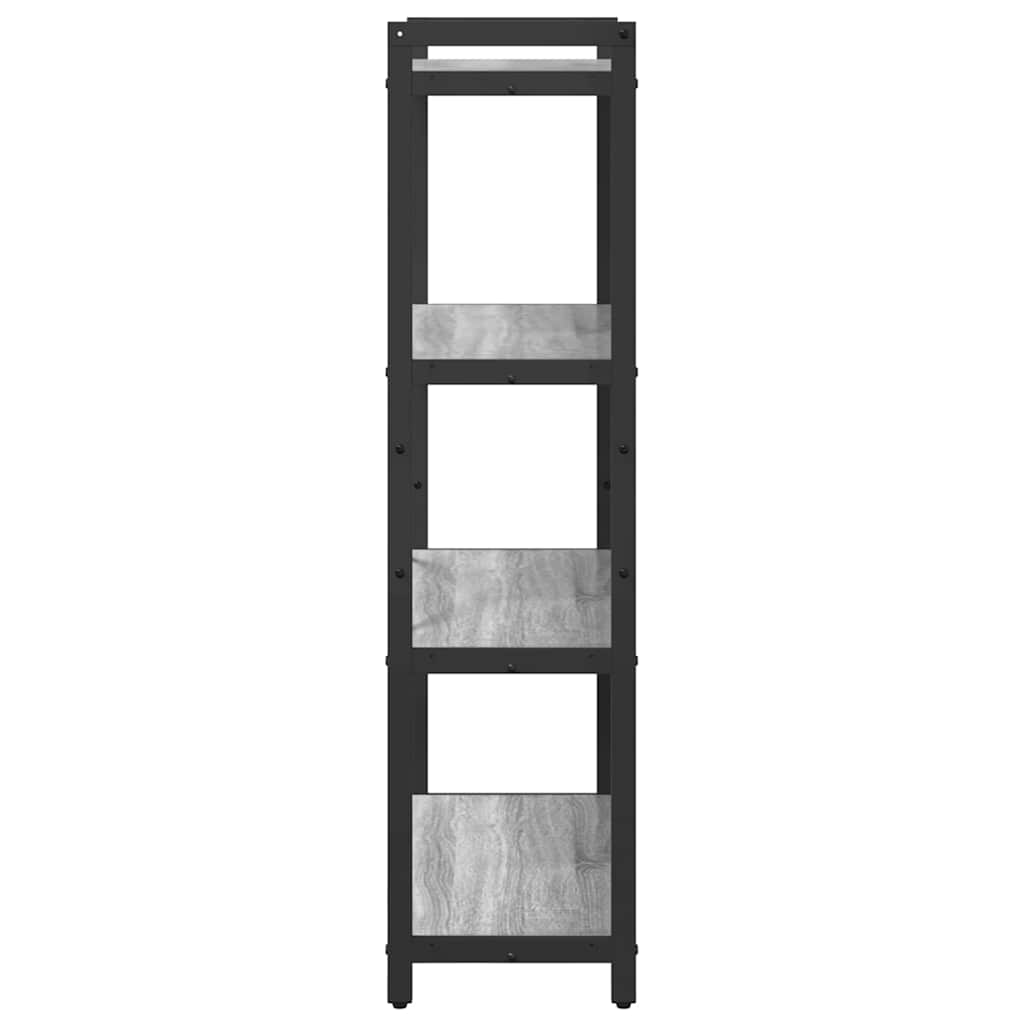 Ράφι Βιβλίων Γκρι sonoma 80 x 30 x 120 εκ Επεξεργασμένο ξύλο