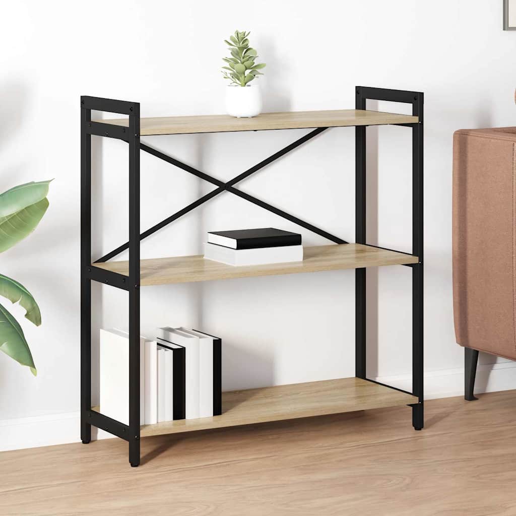 Ράφι Βιβλίων Δρύς Sonoma 80 x 30 x 85 cm Επεξεργασμένο ξύλο