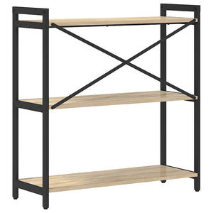 Ράφι Βιβλίων 80 x 30 x 85 cm Επεξεργασμένο Ξύλο Δρύς Sonoma