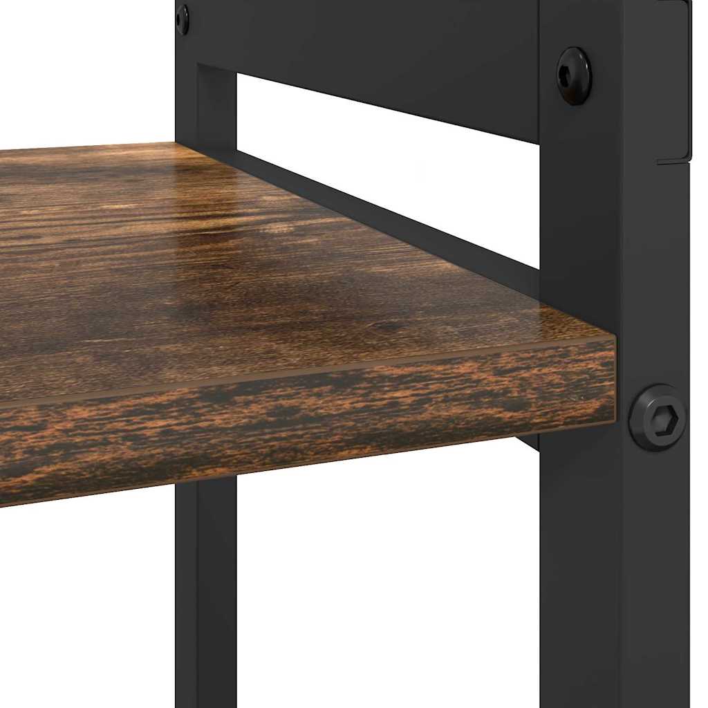 Ράφι Βιβλίων Καπνιστό Δρύς 80 x 30 x 85 cm Επεξεργασμένο ξύλο
