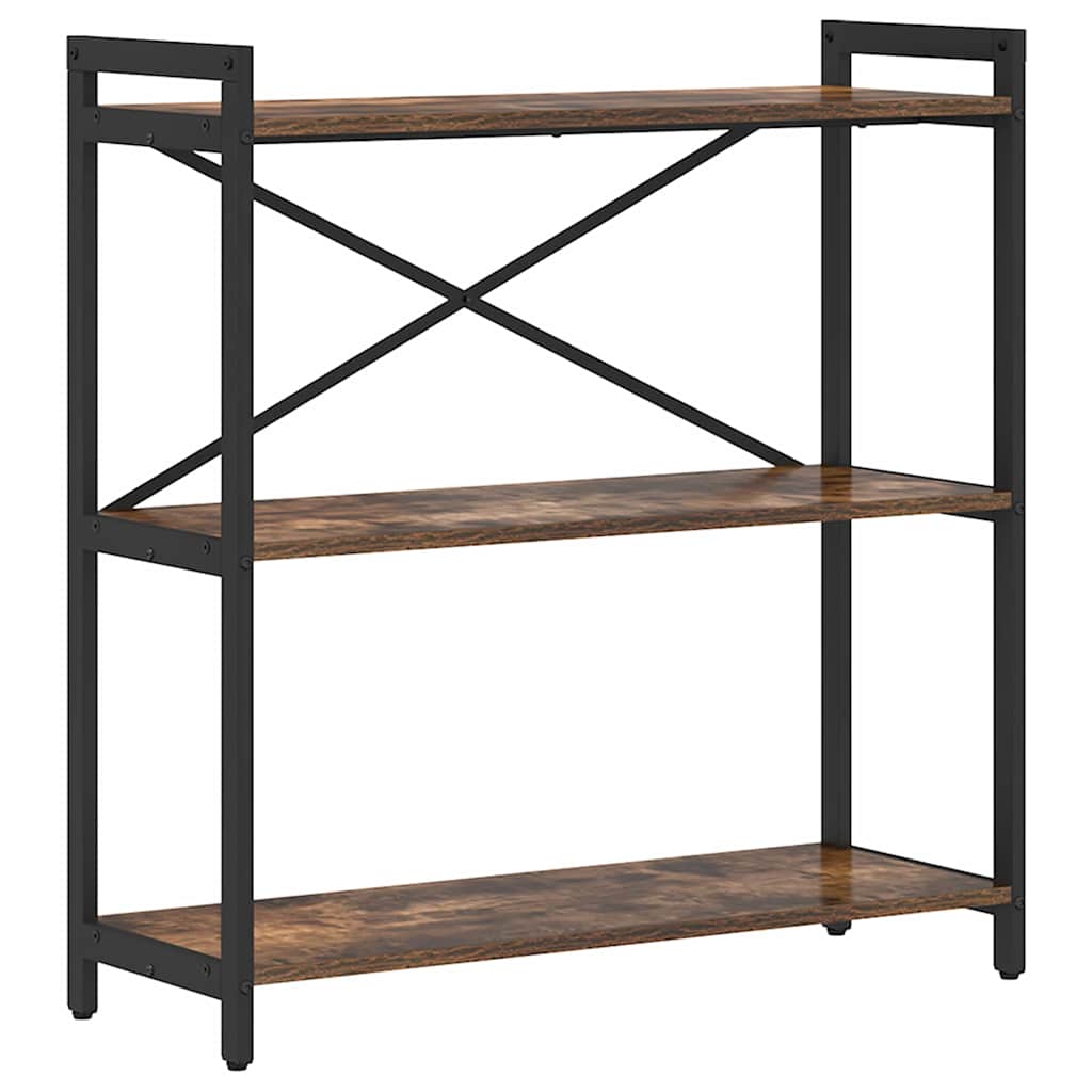 Ράφι Βιβλίων Καπνιστό Δρύς 80 x 30 x 85 cm Επεξεργασμένο ξύλο