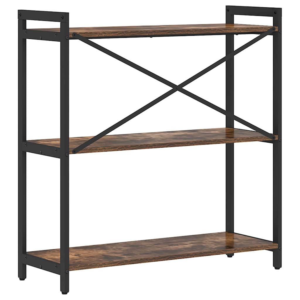 Ράφι Βιβλίων Καπνιστό Δρύς 80 x 30 x 85 cm Επεξεργασμένο ξύλο