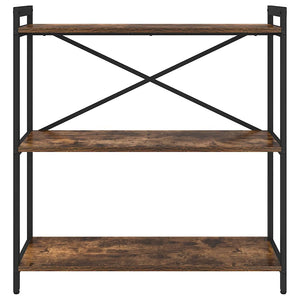 Ράφι Βιβλίων 80 x 30 x 85 cm Επεξεργασμένο Ξύλο Καπνιστό Δρύς