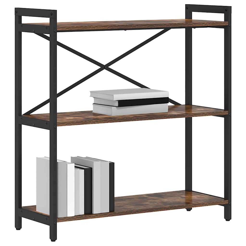 Ράφι Βιβλίων Καπνιστό Δρύς 80 x 30 x 85 cm Επεξεργασμένο ξύλο
