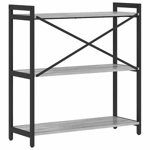 Ράφι Βιβλίων 80 x 30 x 85 cm Επεξεργασμένο Ξύλο Γκρι sonoma