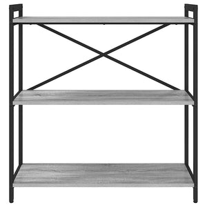 Ράφι Βιβλίων 80 x 30 x 85 cm Επεξεργασμένο Ξύλο Γκρι sonoma