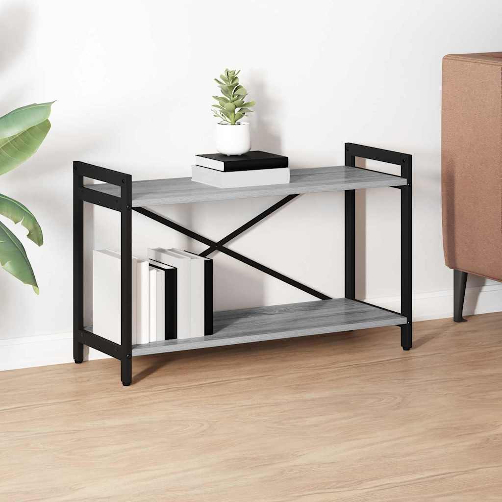 Ράφι Βιβλίων Γκρι sonoma 80 x 30 x 50 εκ Επεξεργασμένο ξύλο