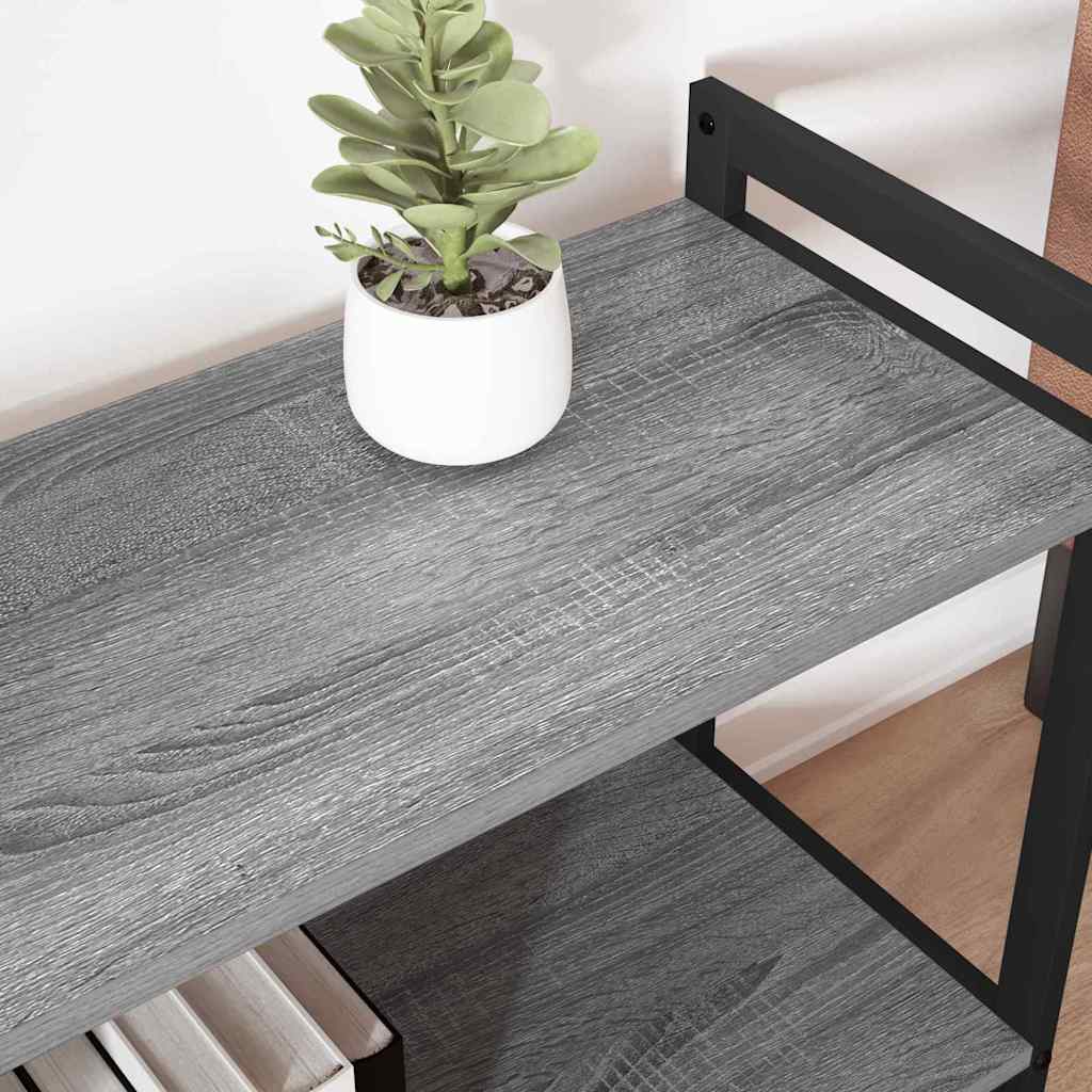 Ράφι Βιβλίων Γκρι sonoma 80 x 30 x 50 εκ Επεξεργασμένο ξύλο