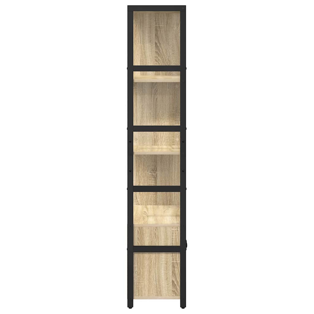 Ράφι Βιβλίων Δρύς Sonoma 80 x 30 x 155,5 εκ Επεξεργασμένο ξύλο - Pakobazaar