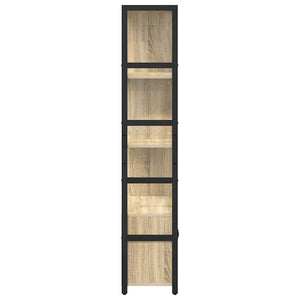 Ράφι Βιβλίων Δρύς Sonoma 80 x 30 x 155,5 εκ Επεξεργασμένο ξύλο - Pakobazaar