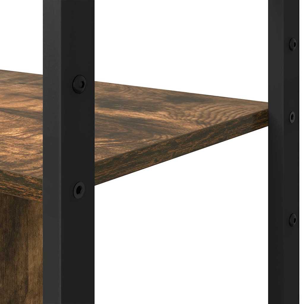 Ράφι Βιβλίων Καπνιστό Δρύς 80 x 30 x 155,5 εκ