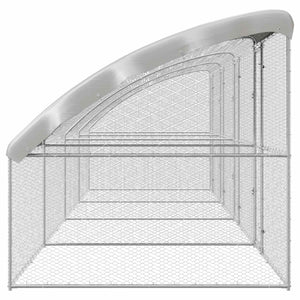 Κλουβί για κότες 4 τμχ. Ασημί 800 x 200 x 200 εκ.