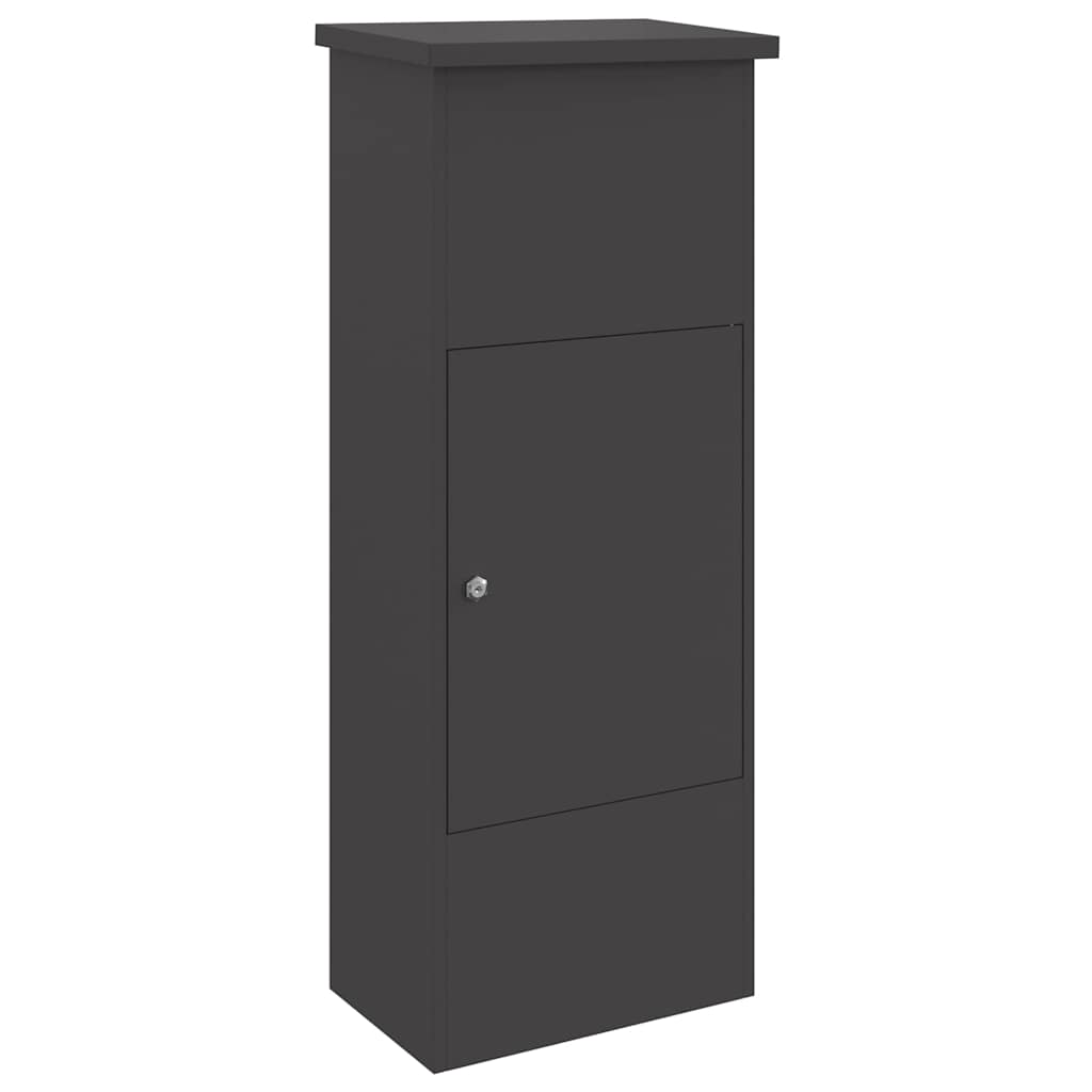 Θυρίδα Πακέτων με αποθήκευση Μαύρο 44,5 x 29 x 110,5 εκ Ατσάλι - Pakobazaar