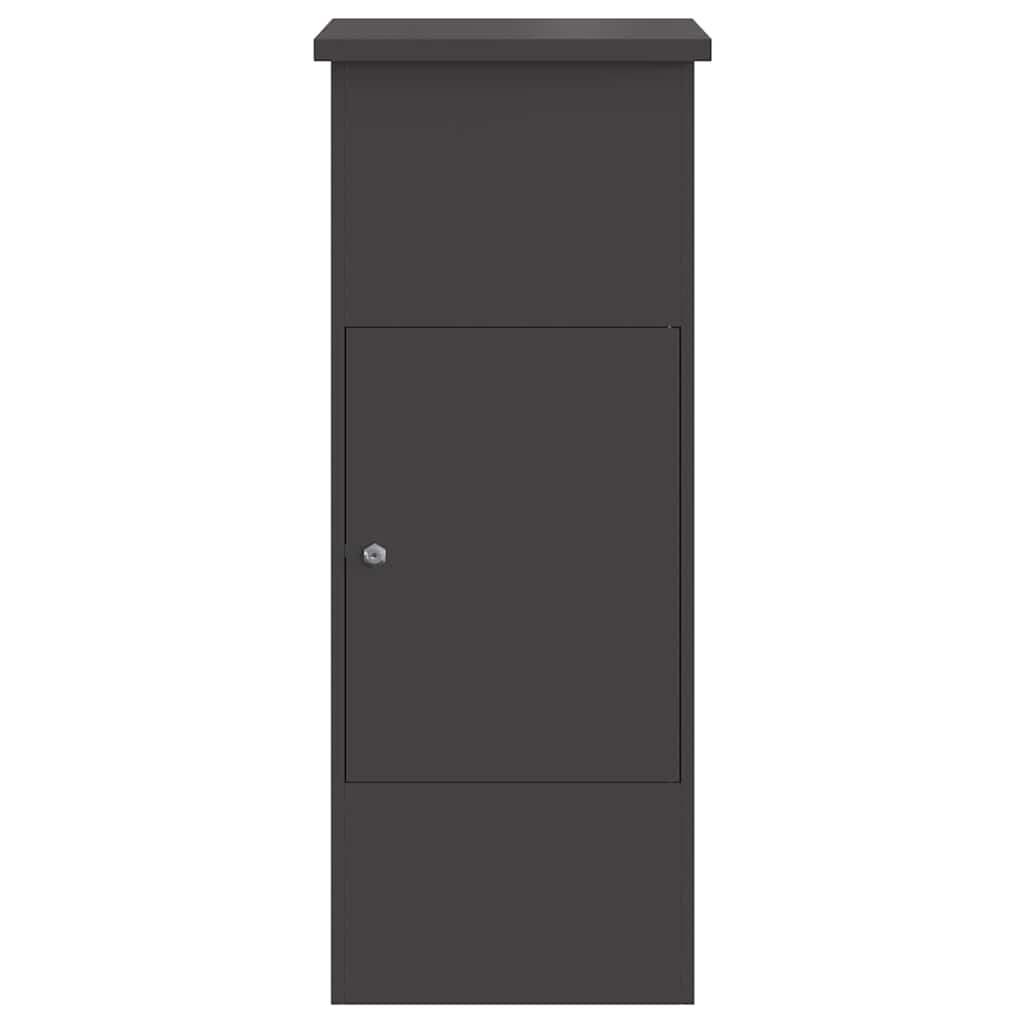 Θυρίδα Πακέτων με αποθήκευση Μαύρο 44,5 x 29 x 110,5 εκ Ατσάλι - Pakobazaar