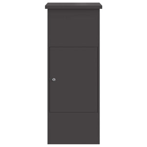 Θυρίδα Πακέτων με αποθήκευση Μαύρο 44,5 x 29 x 110,5 εκ Ατσάλι - Pakobazaar