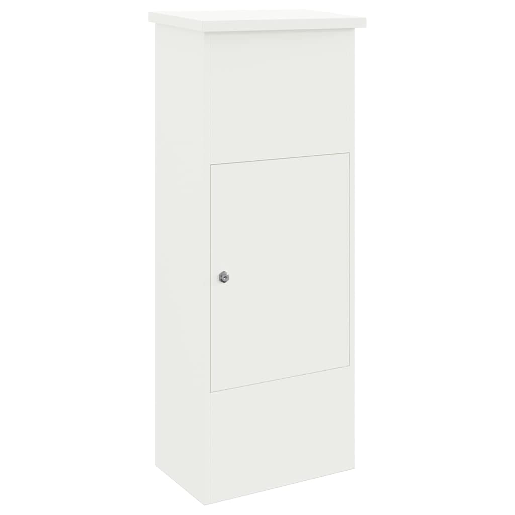Θυρίδα Πακέτων με αποθήκευση Λευκό 44,5 x 29 x 110,5 εκ Ατσάλι