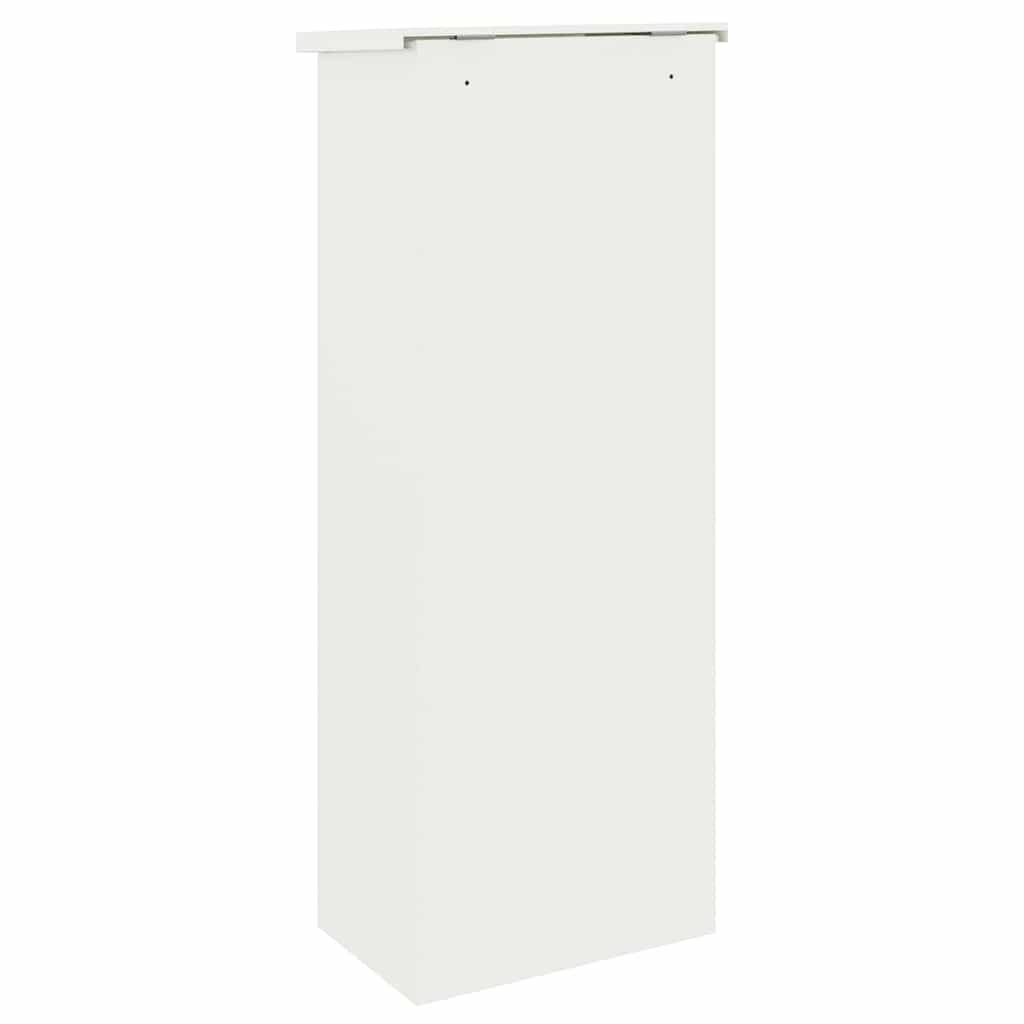 Θυρίδα Πακέτων με αποθήκευση Λευκό 44,5 x 29 x 110,5 εκ Ατσάλι
