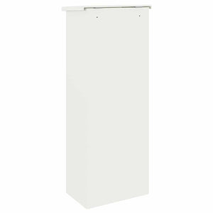 Θυρίδα Πακέτων με αποθήκευση Λευκό 44,5 x 29 x 110,5 εκ Ατσάλι