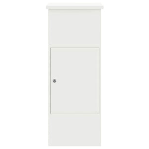 Θυρίδα Πακέτων με αποθήκευση Λευκό 44,5 x 29 x 110,5 εκ Ατσάλι
