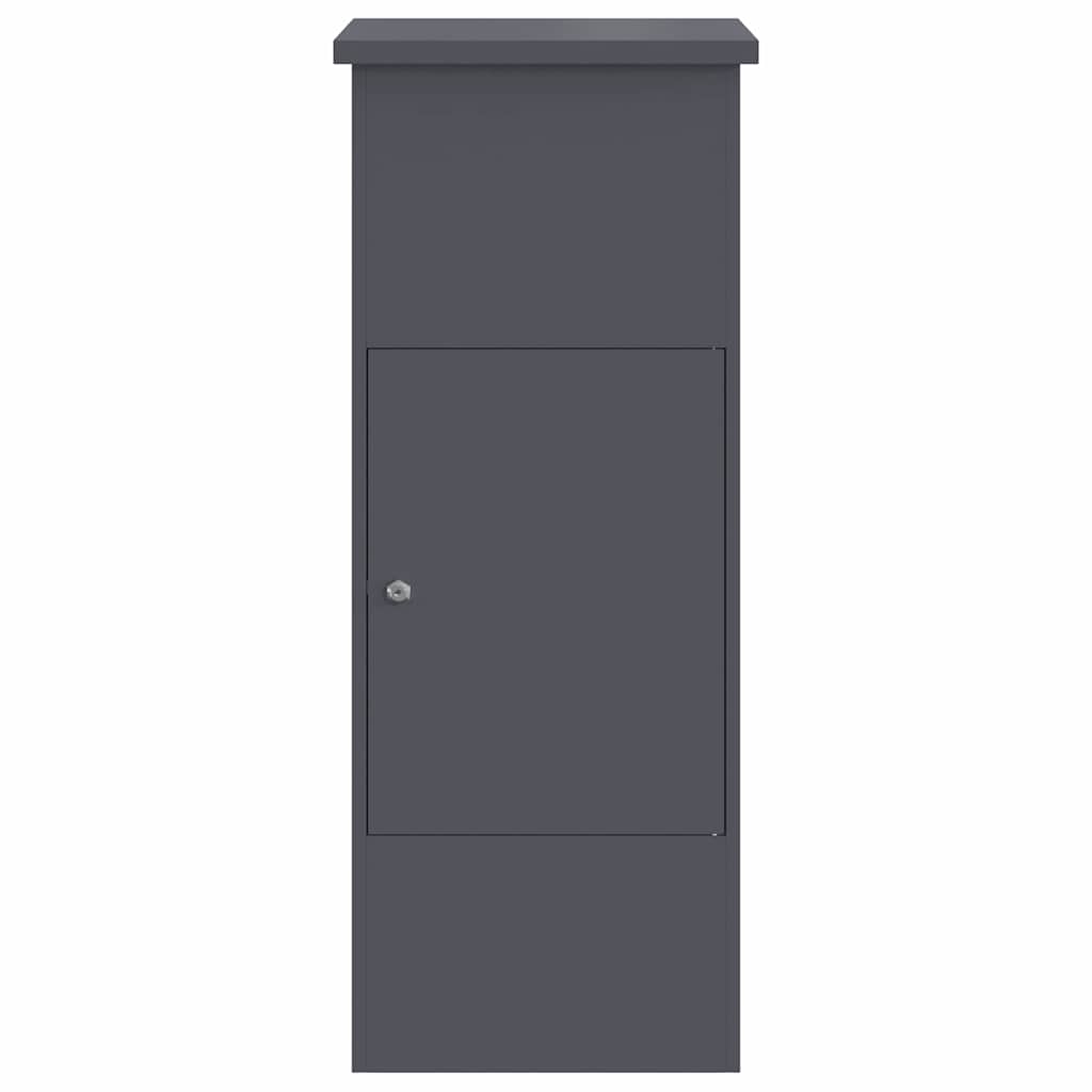 Θυρίδα Πακέτων με πόρτα Ανθρακί 44,5 x 29 x 110,5 εκ Ατσάλι
