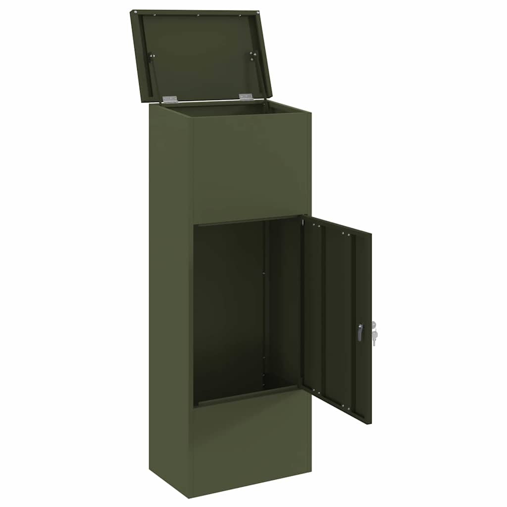 Θυρίδα Πακέτων με αποθήκευση Λαδί 44,5 x 29 x 110,5 εκ Ατσάλι - Pakobazaar