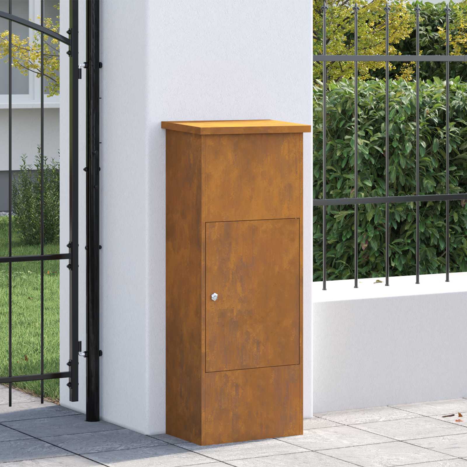 Θυρίδα Πακέτων με αποθήκευση Σκ rusty 44,5 x 29 x 110,5 εκ