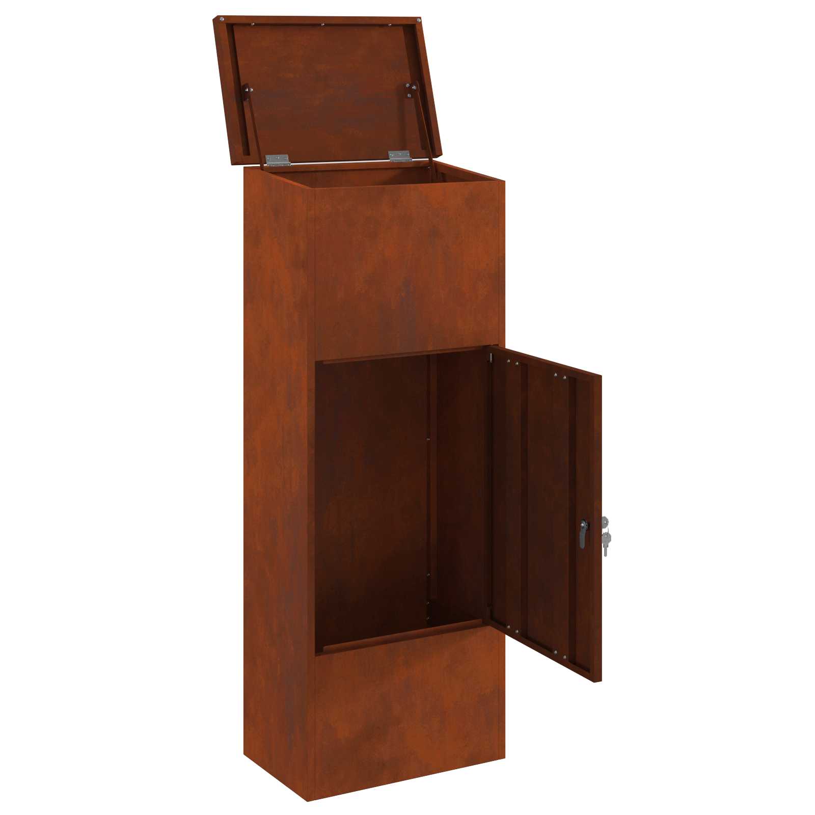 Θυρίδα Πακέτων με αποθήκευση Σκ rusty 44,5 x 29 x 110,5 εκ