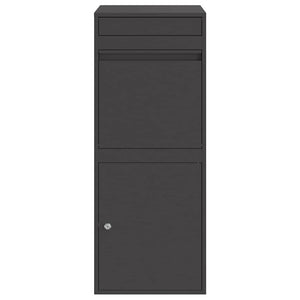 Θυρίδα Πακέτων με αποθήκευση Μαύρο 41 x 38 x 103 εκ Ατσάλι - Pakobazaar