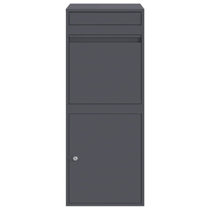 Θυρίδα Πακέτων με αποθήκευση Ανθρακί 41 x 38 x 103 εκ Ατσάλι - Pakobazaar