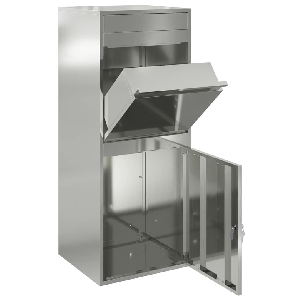 Θυρίδα Πακέτων Μαύρο 41 x 38 x 103 εκ Επικαλυμμένος Χάλυβας - Pakobazaar